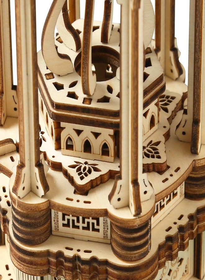 Foyucool 3D Wooden Puzzle for Adults, DIY Lantern Model Kit, Creative Assembly Model Building Kits to Build for Adults and Teens, DIY Assembly Puzzle, Woodcraft Kit for Christmas Day - Image 3